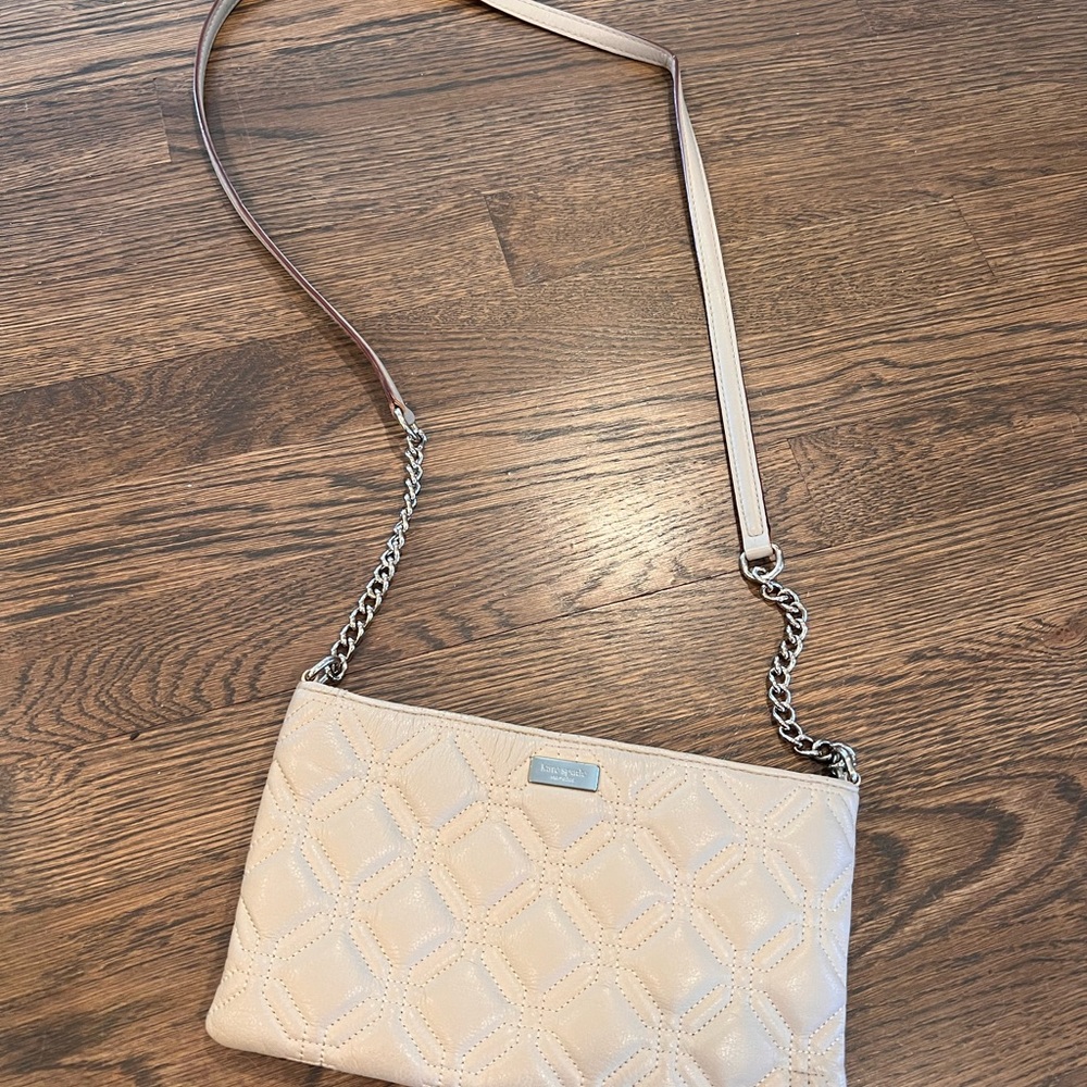 Kate Spade leather crossbody purse - tan